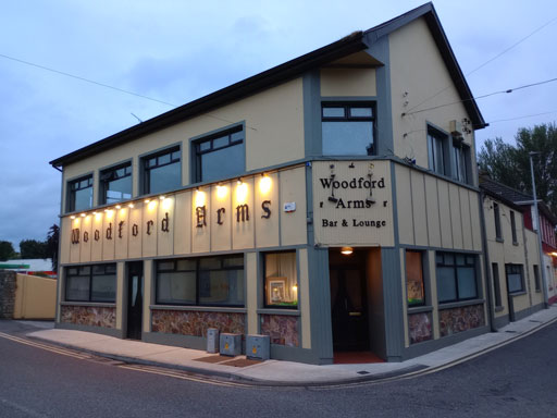 Exterior of The Woodford Arms in Ballyconnell